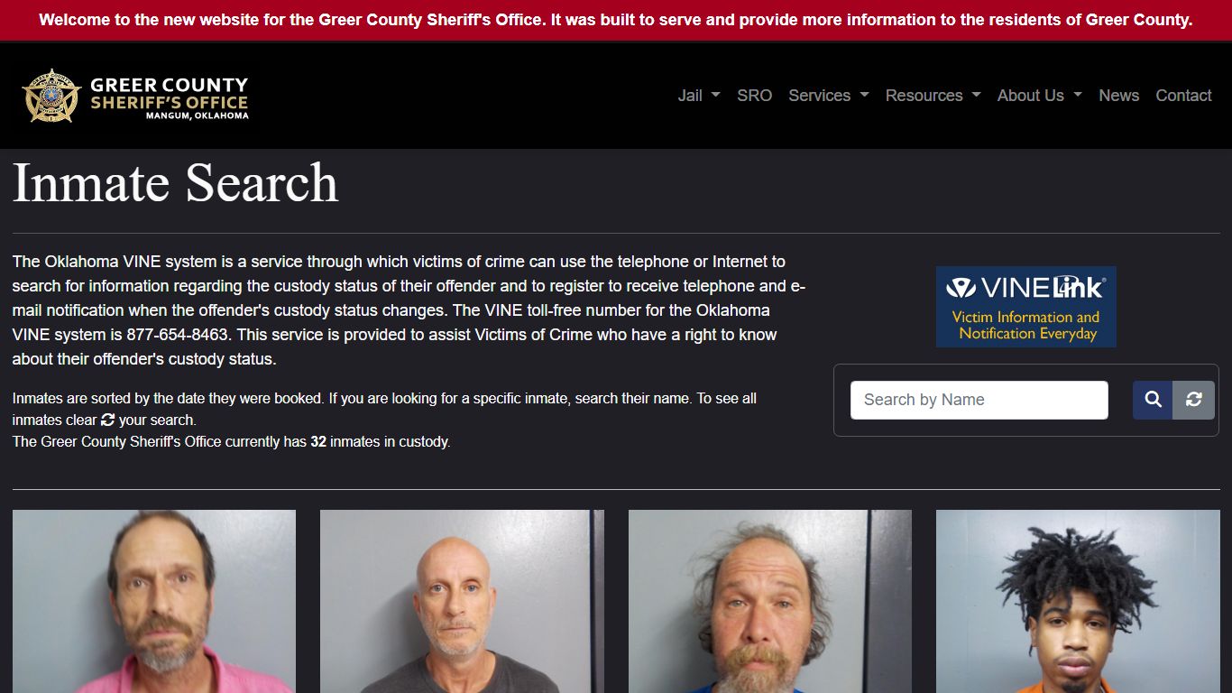 Inmate Search - Greer County Sheriff's Office